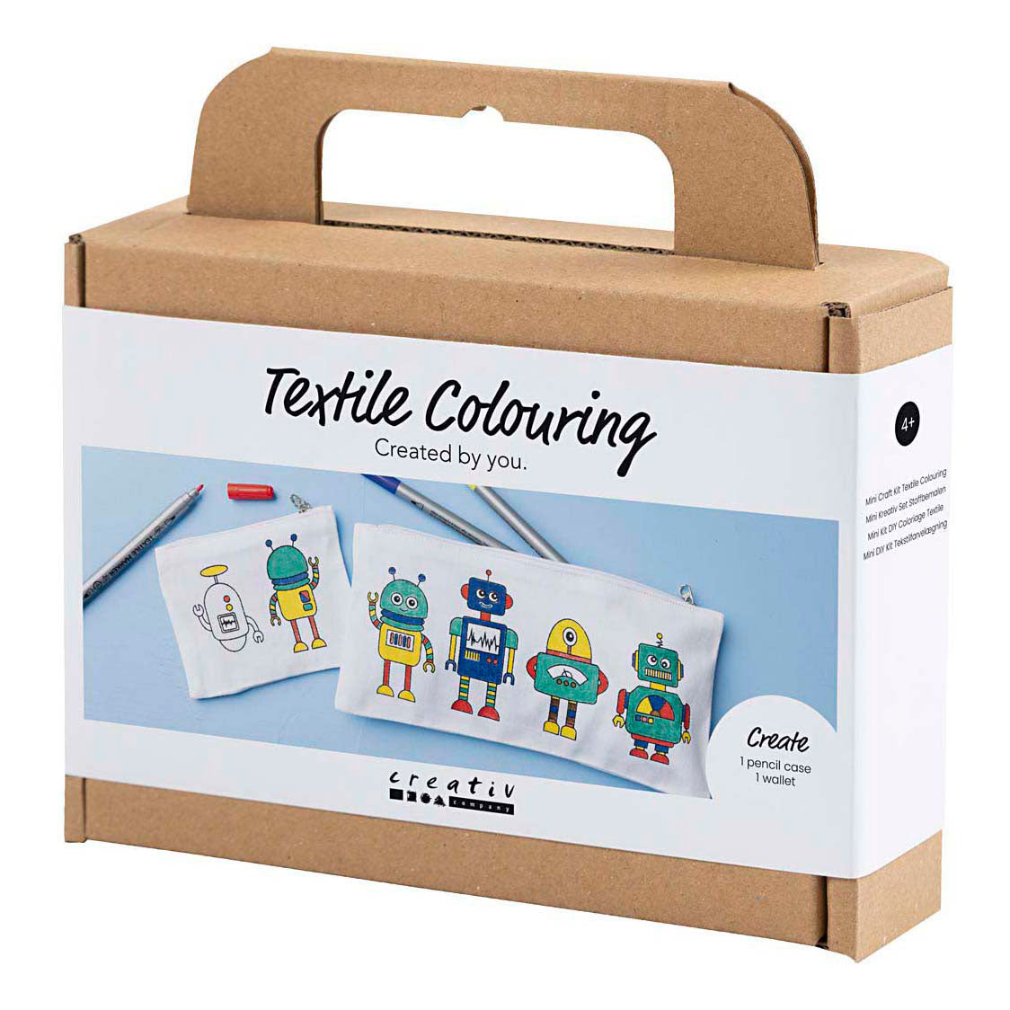 Entreprise créative https: www.cchobby.nl mini-hobbyset-textile-decoration-robot-primary-colors-1-box