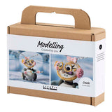 Entreprise créative https: www.cchobby.nl mini-hobbyset-boetseren-robot-grey-pink-1-doos