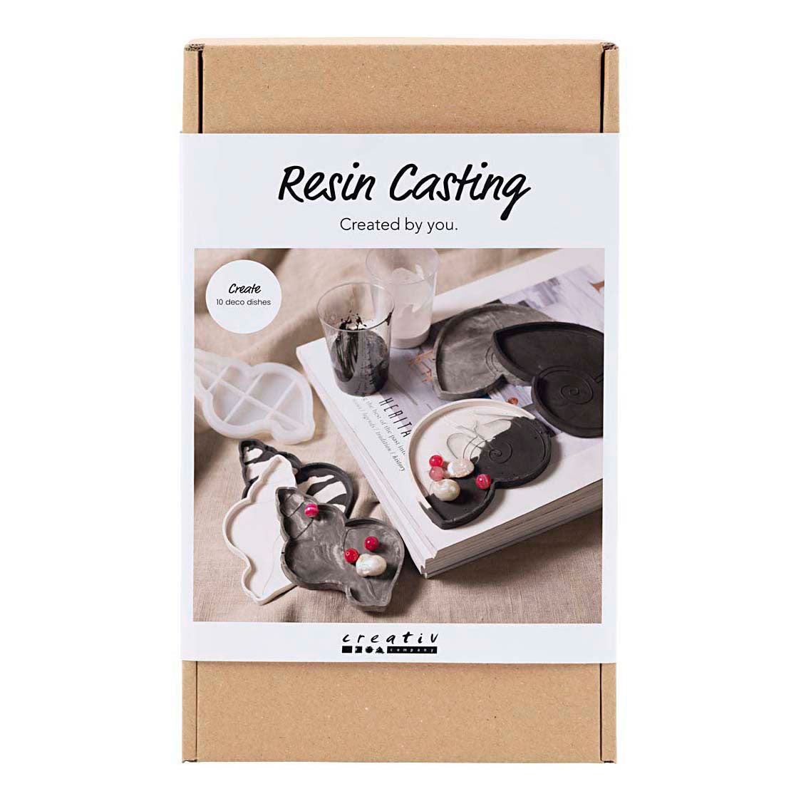 Société créative https: www.ccobby.nl hobbyset-resin-casting-conchshell-black-white-1-box
