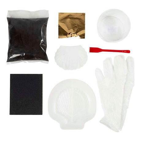 Société créative https : www.ccobby.nl hobbyset-resin-casting-mussel-black-gold-1-box