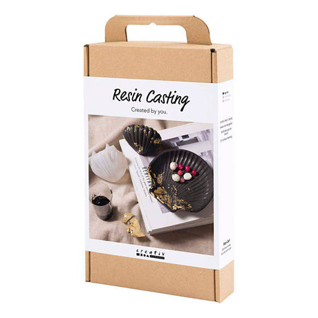Société créative https : www.ccobby.nl hobbyset-resin-casting-mussel-black-gold-1-box