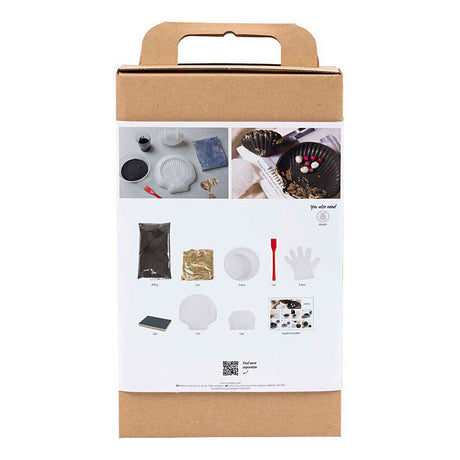 Creativ company hobby set résine moulage, moule, noir, or, 1 boîte