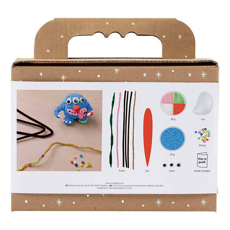 Entreprise créative https: www.cchobby.nl mini-hobbyset-boetseren-reindeermonster-diverse-colours-1-doos