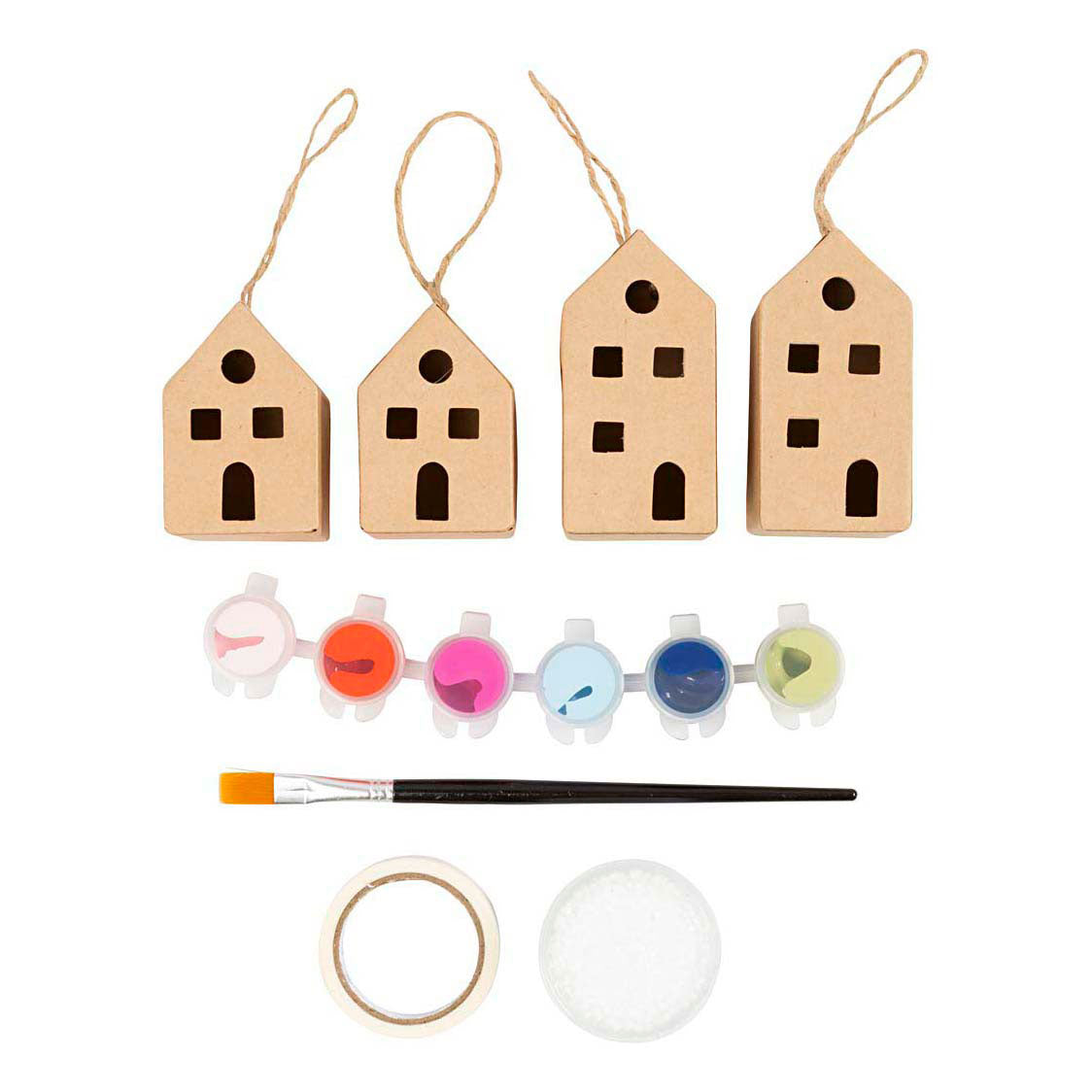 Entreprise créative https: www.cchobby.nl mini-hobbyset-decoration-houses-colorful-1-doos