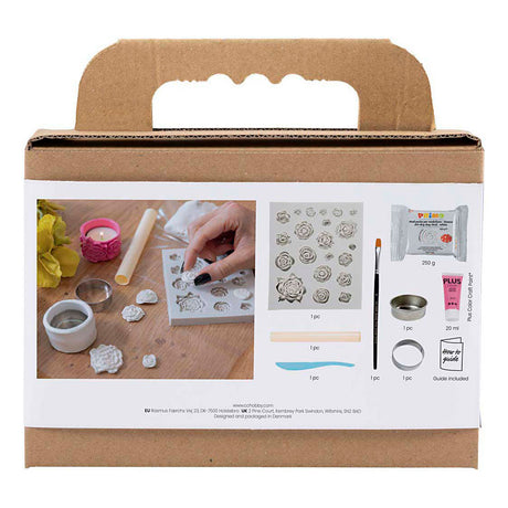 Entreprise créative https: www.cchobby.nl mini-hobbyset-boetseren-theelichhouders-roze-1-doos