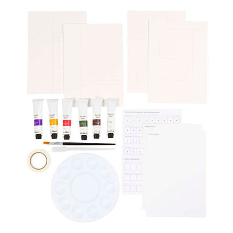 Creativ company hobby set gouache, peintures, différentes couleurs, 1 boîte