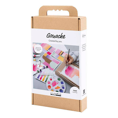 Creativ company hobby set gouache, peintures, différentes couleurs, 1 boîte