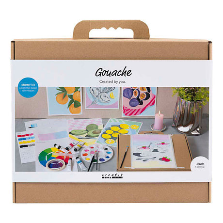 Société créative https : www.ccobby.nl starter-hobbyset-gouache-paintings-diverse-colors-1-box