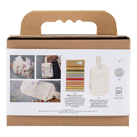 Société créative https : www.ccobby.nl mini-hobbyset-embroidery-make-up bag-cream-1-box