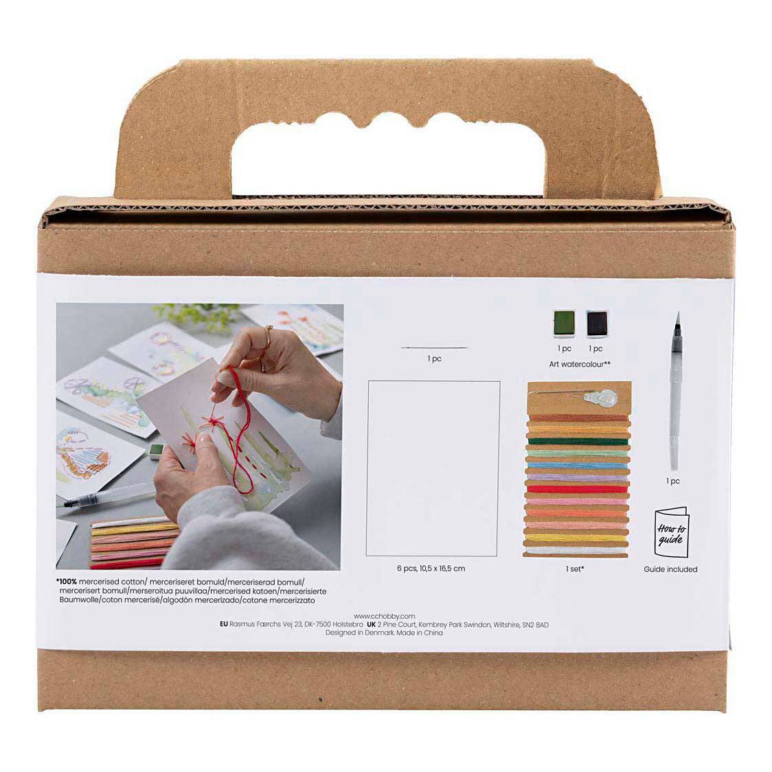 Société créative https : www.cchobby.nl mini-hobbyset-embroidery-paintings-with-embroidery-various-colors-1-box