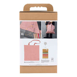 Société créative https : www.ccobby.nl hobbyset-embroidery-carrier-bag-lightpink-1-box