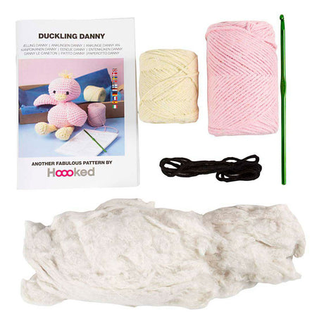Creativ company hobby set amigurumi, caneton, rose clair, jaune clair, 1 boîte