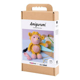 Société créative https : www.ccobby.nl hobbyset-amigurumi-hedgehog-lightpink-warm-yellow-1-box