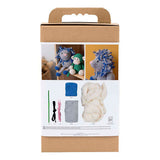 Creativ company hobby set amigurumi, lion, bleu marine, gris clair, 1 boîte