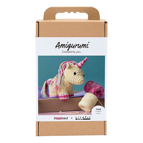 Creativ company hobby set amigurumi, licorne, couleurs arc-en-ciel, 1 boîte