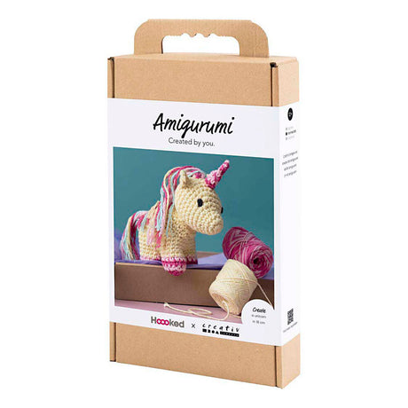 Société créative https : www.ccobby.nl hobbyset-amigurumi-unicorn-rainbowcolors-1-box