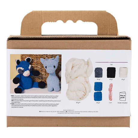 Entreprise créative https: www.ccobby.nl hobbyset-amigurumi-raccoon-black-blue-1-doos
