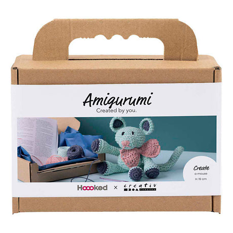Société créative https: www.ccobby.nl hobbyset-amigurumi-mouse-mint-1-doos