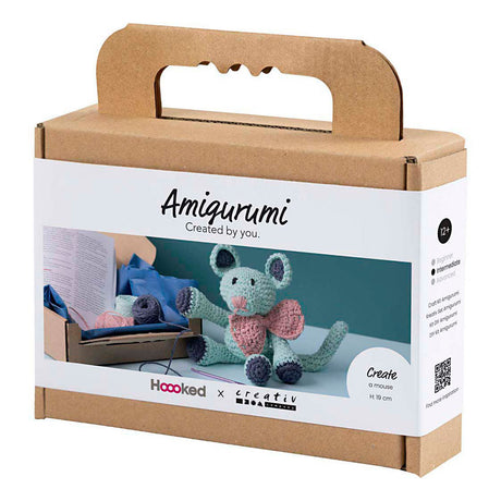 Société créative https: www.ccobby.nl hobbyset-amigurumi-mouse-mint-1-doos