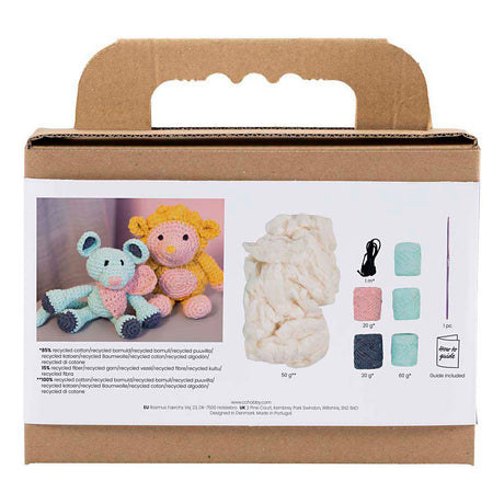 Société créative https: www.ccobby.nl hobbyset-amigurumi-mouse-mint-1-doos