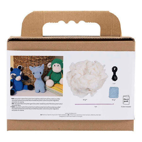 Creativ company hobby set amigurumi, girafe, bleu clair, 1 boîte