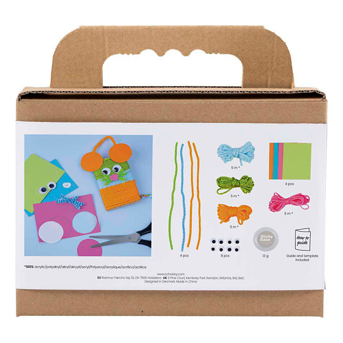 Société créative https : www.cchobby.nl mini-hobbyset-decoration-mice-and-owls-various-colors-1-box