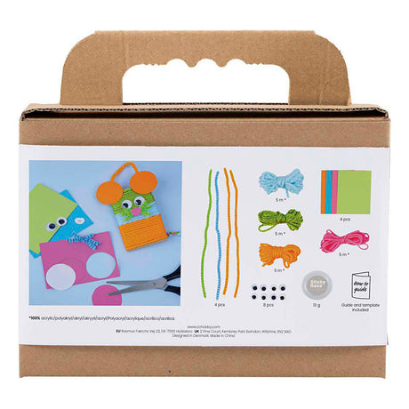 Creativ company mini hobby set décoration, souris et hiboux, différentes couleurs, 1 boîte