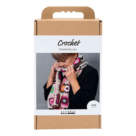 Entreprise créative https: www.ccobby.nl hobbyset-crochet-scarf-cream-warm-colours-1-box
