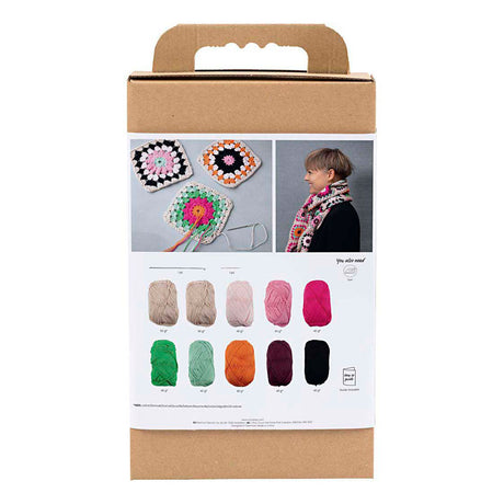 Entreprise créative https: www.ccobby.nl hobbyset-crochet-scarf-cream-warm-colours-1-box