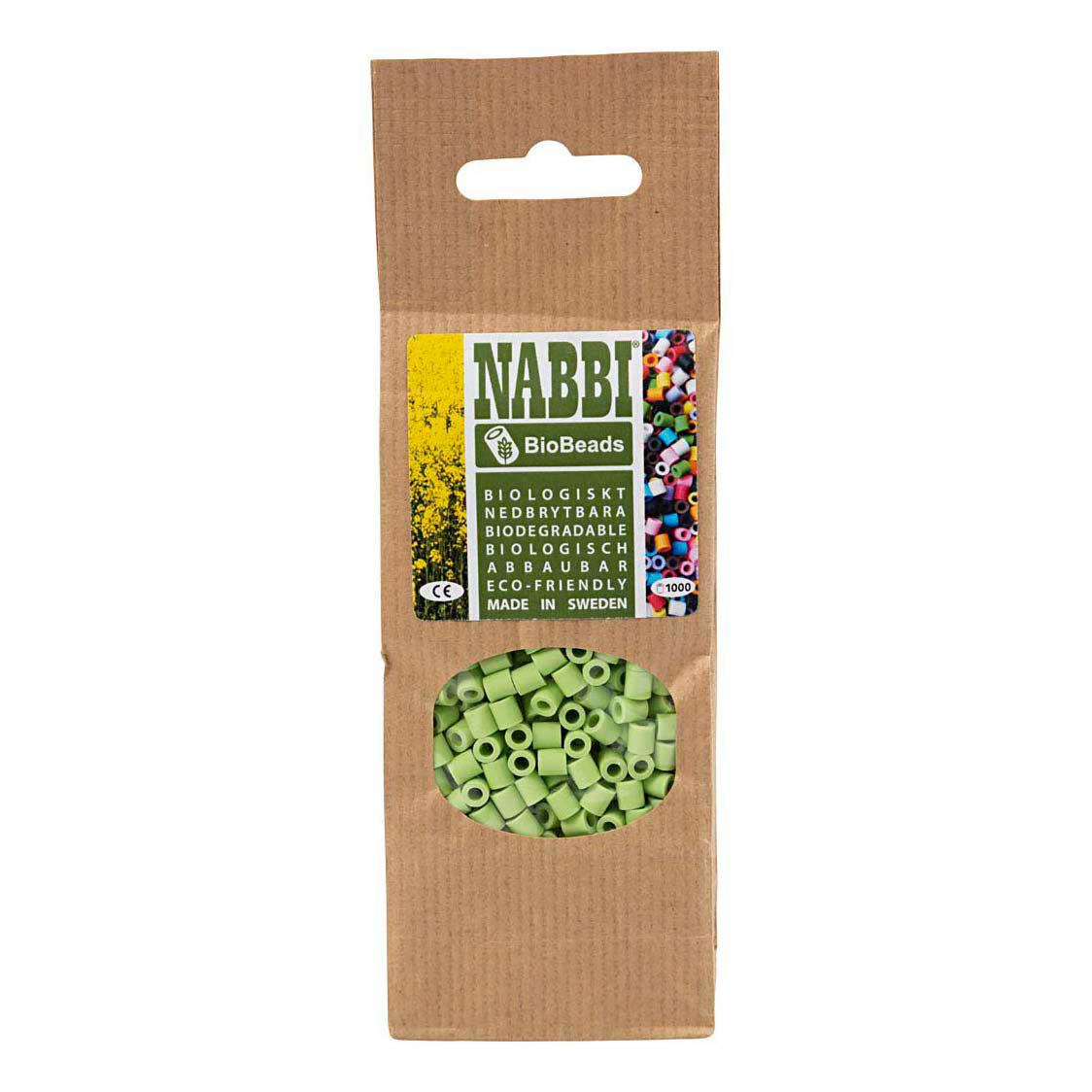 Société créative https : www.cchobby.nl biobeads-van-nabbi-afm-5x5-mm-holesize-2-5-mm-medium-pastel-green-1000-piece-1-box