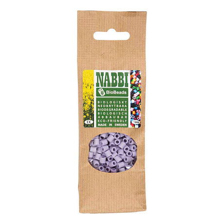Biobilles Nabbi de , taille 5x5 mm, diamètre de trou 2,5 mm, moyen, violet, 1000 pièces 1 boîte