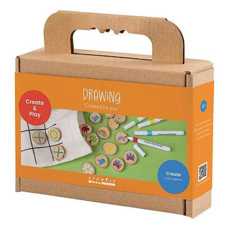 Société créative https : www.cchobby.nl mini-hobbyset-drawing-memory-game-and- three-in-a-row-diverse-colors-1-box
