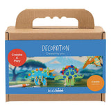Société créative https : www.cchobby.nl mini-hobbyset-decoration-dinosaur-blue-green-orange-red-1-box