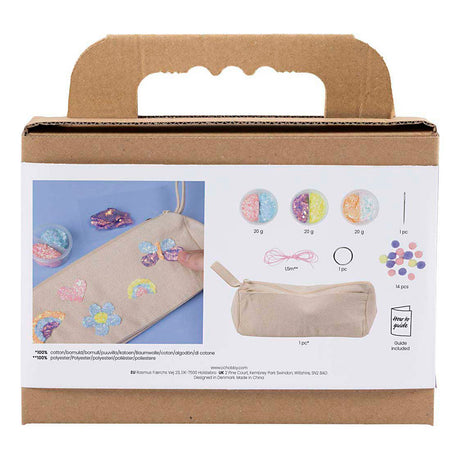 Creativ company mini hobby set décoration, trousse, couleurs pastel, 1 boîte