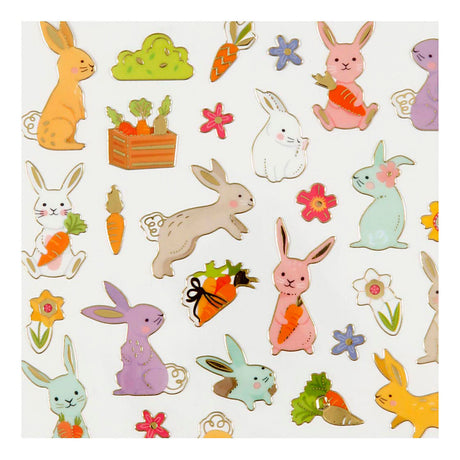 Feuille d'autocollants Creativ Company Lapin de Pâques