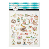 Autocollants Creativ Company, printemps et Pâques, feuille 15x16,5 cm, env. 34 pièces, 1 feuille