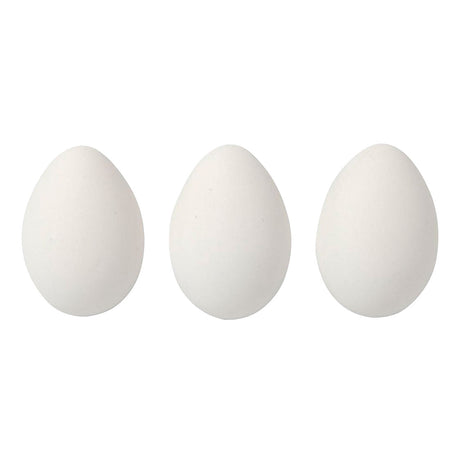 Oeufs Creativ company, h: 6 cm, blanc, 12 pièces 1 boîte