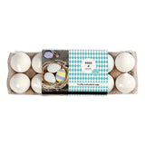Oeufs Creativ company, h: 6 cm, blanc, 12 pièces 1 boîte