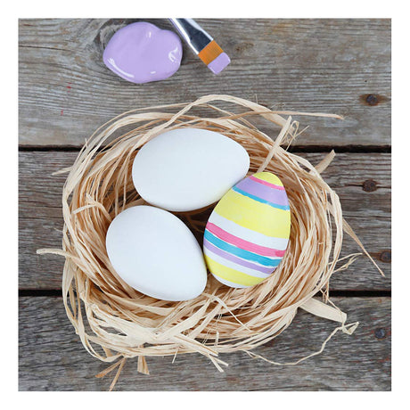 Oeufs Creativ company, h: 6 cm, blanc, 12 pièces 1 boîte