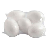 Société créative https: www.ccobby.nl oeufs-h-6-cm-blanc-5-pièces-1-boîte
