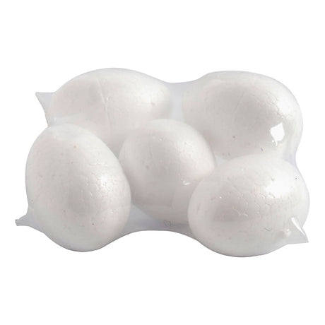 Oeufs Creativ company, h: 6 cm, blanc, 5 pièces 1 boîte