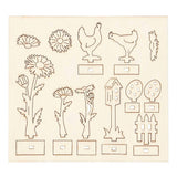 Creativ company figurines en bois DIY, l : 15,5 cm, l : 17 cm, épaisseur 3 mm, 1 boîte