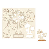 Creativ company figurines en bois DIY, l : 15,5 cm, l : 17 cm, épaisseur 3 mm, 1 boîte
