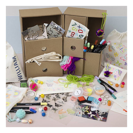 Creativ company my craft station décoration textile, différentes couleurs, 1 pièce 1 boîte