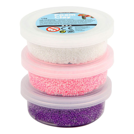 Entreprise créative https: www.ccobby.nl foam-clayr-glitter-metallic-pink-purple-white-3x14-gr-1-doos
