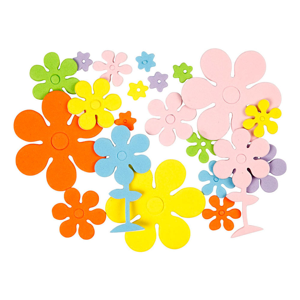 Société créative https : www.ccobby.nl figurines en mousse-fleurs-taille-10-60-mm-épaisseur-2-mm-670-pièces-1-boîte