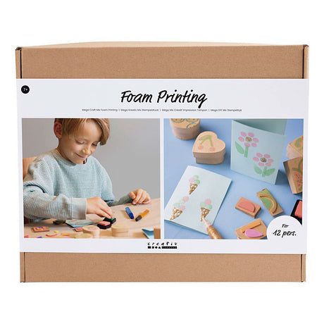 Creativ company group set d'impressions en mousse, cartes et boîtes, 1 boîte