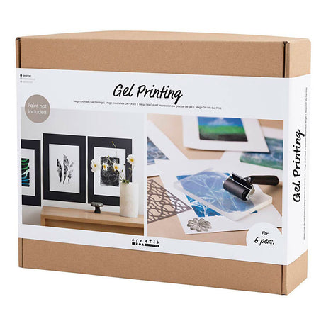 Creativ company group set d'impression sur gel, 1 boîte