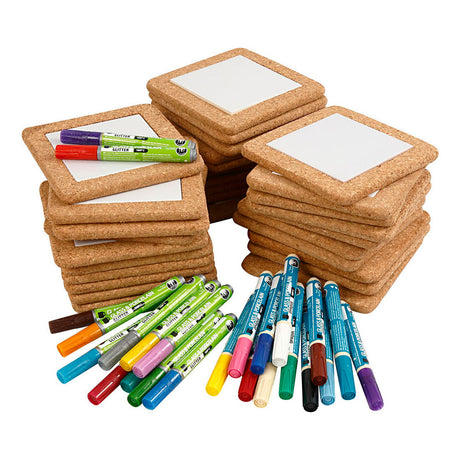 Société créative https : www.ccobby.nl groupe set-coasters-bepainting-size-15-5x15-5-cm-diverse-colours-1-set