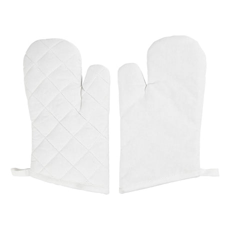 Gant de cuisine Creativ company, taille 18x28 cm, 145 gr, blanc, 2 pièces 1 boîte